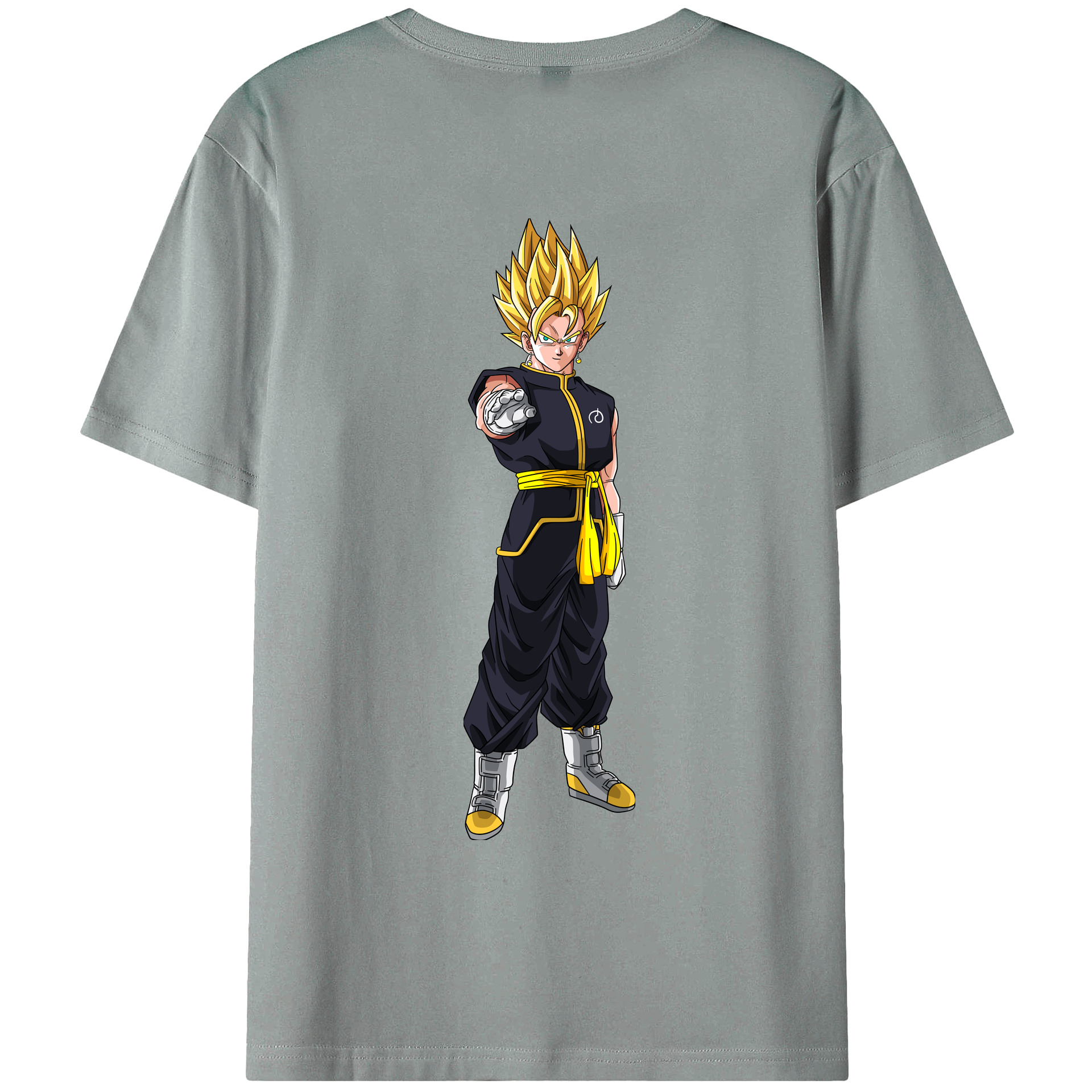 （画像用） ドラゴンボール ベジット DRAGON BALL Vegetto 綿100％ メンズ半袖Tシャツ（バックプリント） 通気性